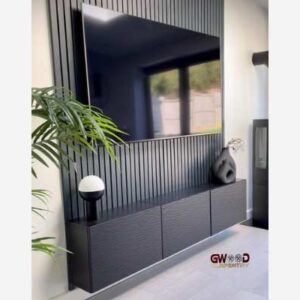 Blue grey Floating TV