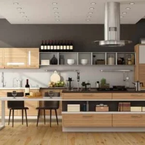 Kitchen island honney maple