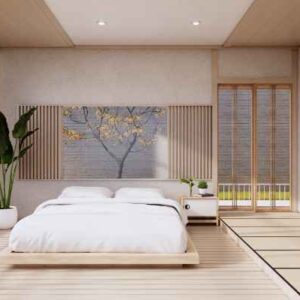 Modern Bedroom design. Cypress clear