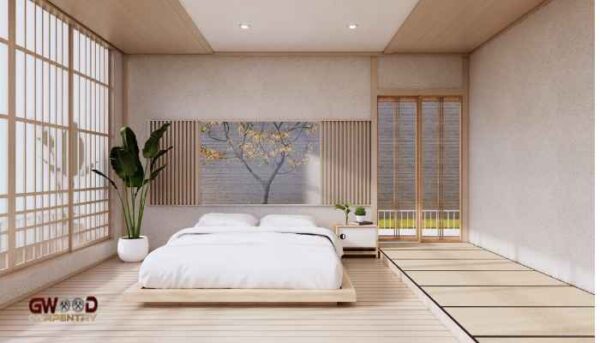 Modern Bedroom design. Cypress clear