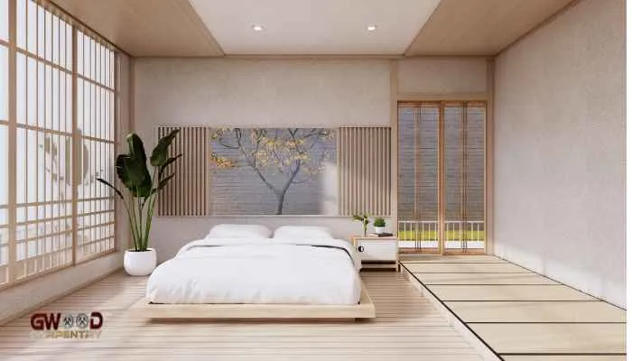 Modern Bedroom design. Cypress clear