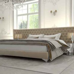 Modern Bedroom design. beige