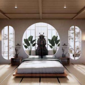 Modern Bedroom design. soft Maple