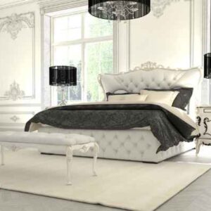 Modern Bedroom design. white