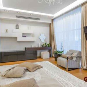 Modern Bedroom design.Gum & gray