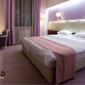 Modern Headboard beige & merlot