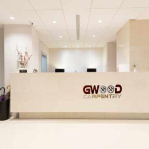 Modern reception desk design white