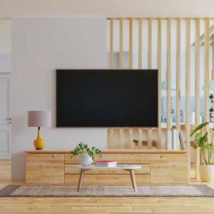Modern tv units medium to dark tan