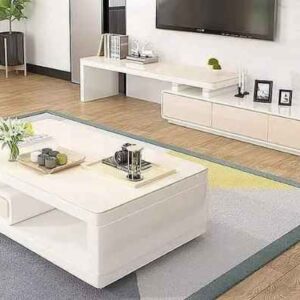 White coffee Table & Floating TV Units