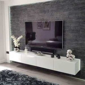 stylish White Floating TV Stand