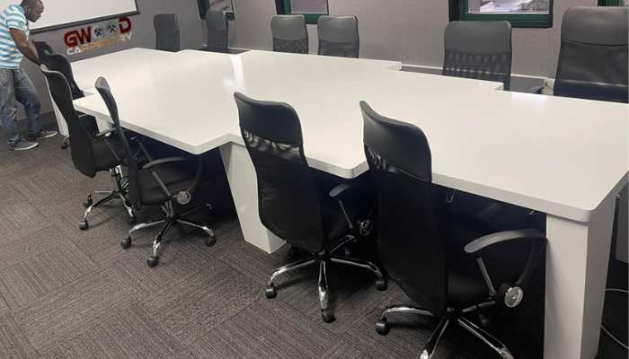 white boardroom